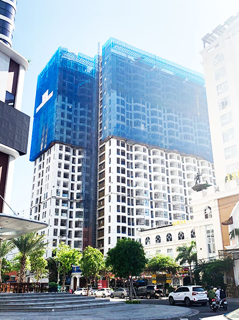 Dự án Hud Building đang trong giai đoạn hoàn thiện.