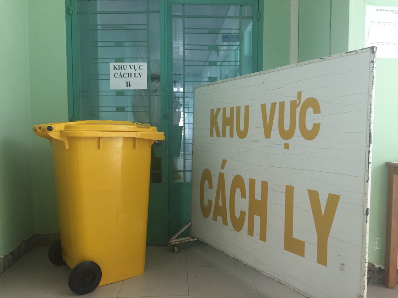 Khu vực cách ly của Bệnh viện Bệnh nhiệt đới tỉnh Khánh Hoà