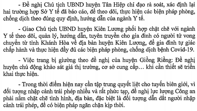 CDC Kiên Giang lên tiếng việc 1 người tử vong ở Khánh Hòa chuyển về đây chôn cất - Ảnh 1.