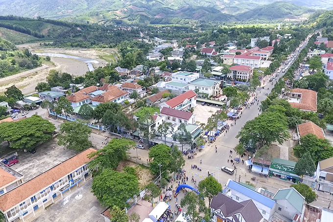 Một góc thị trấn Tô Hạp. Ảnh: Mã Phương