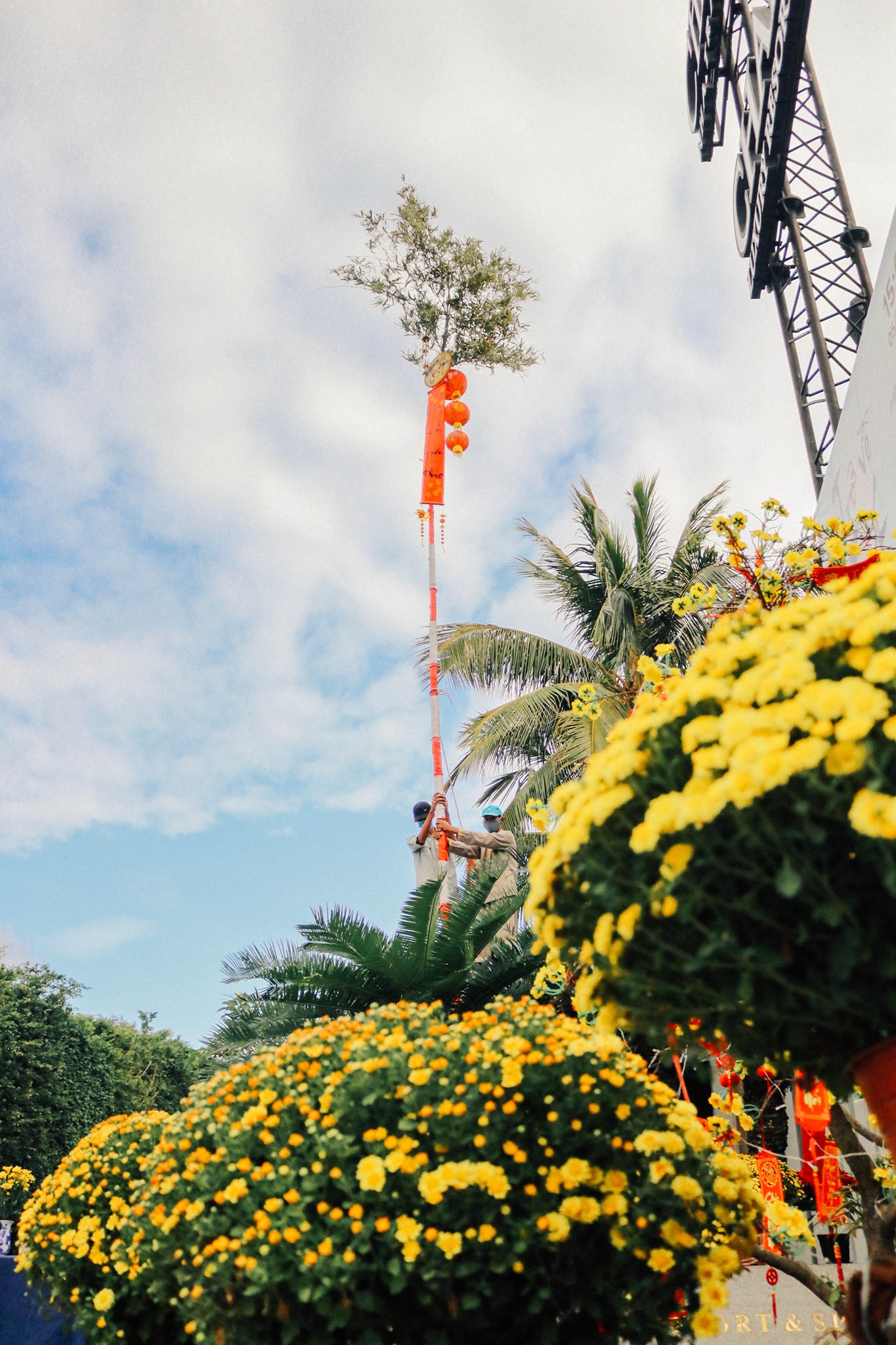 Nêu Tết ở Champa Island