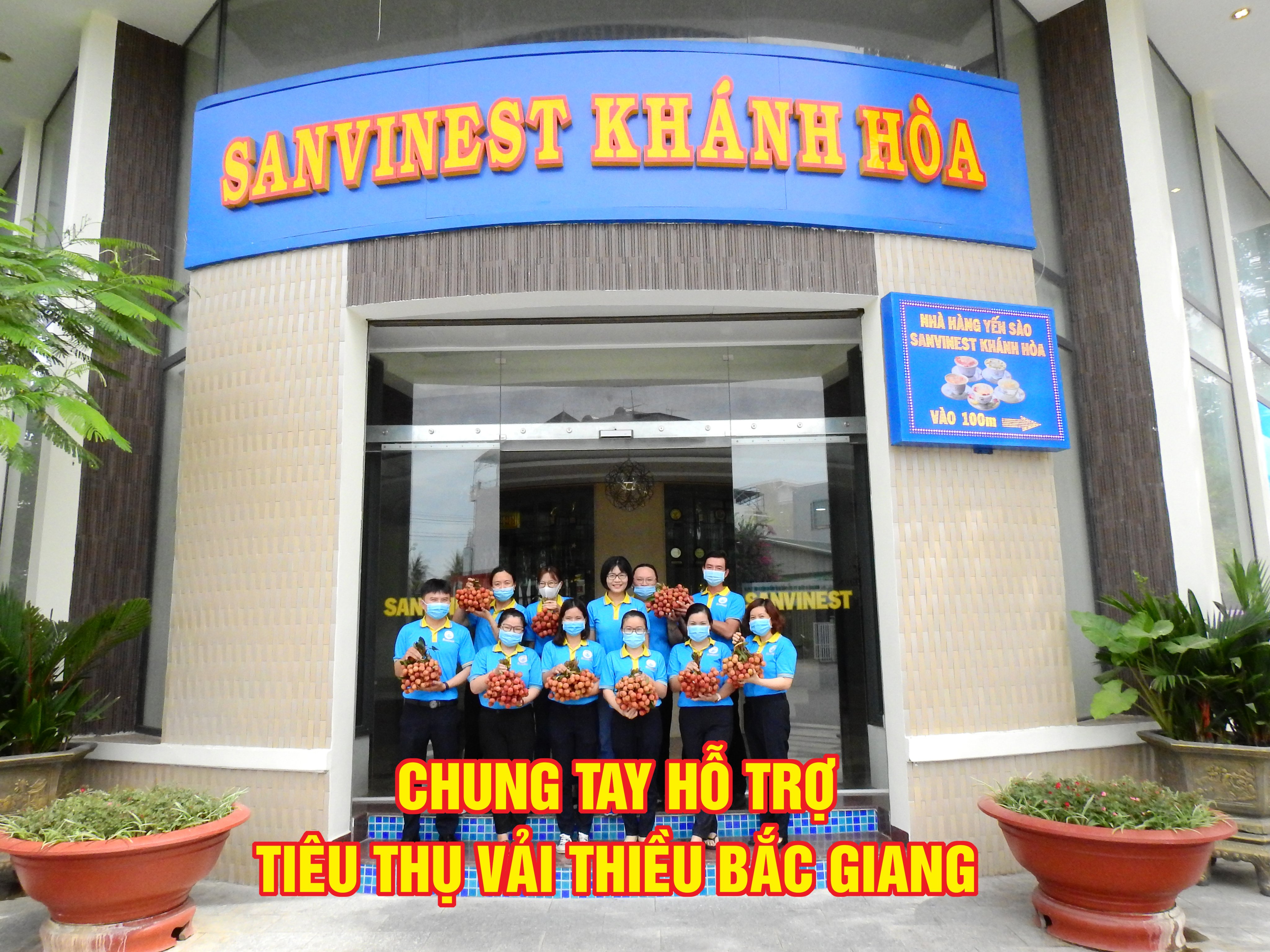 Tiêu thụ vải cho nông dân Bắc Giang