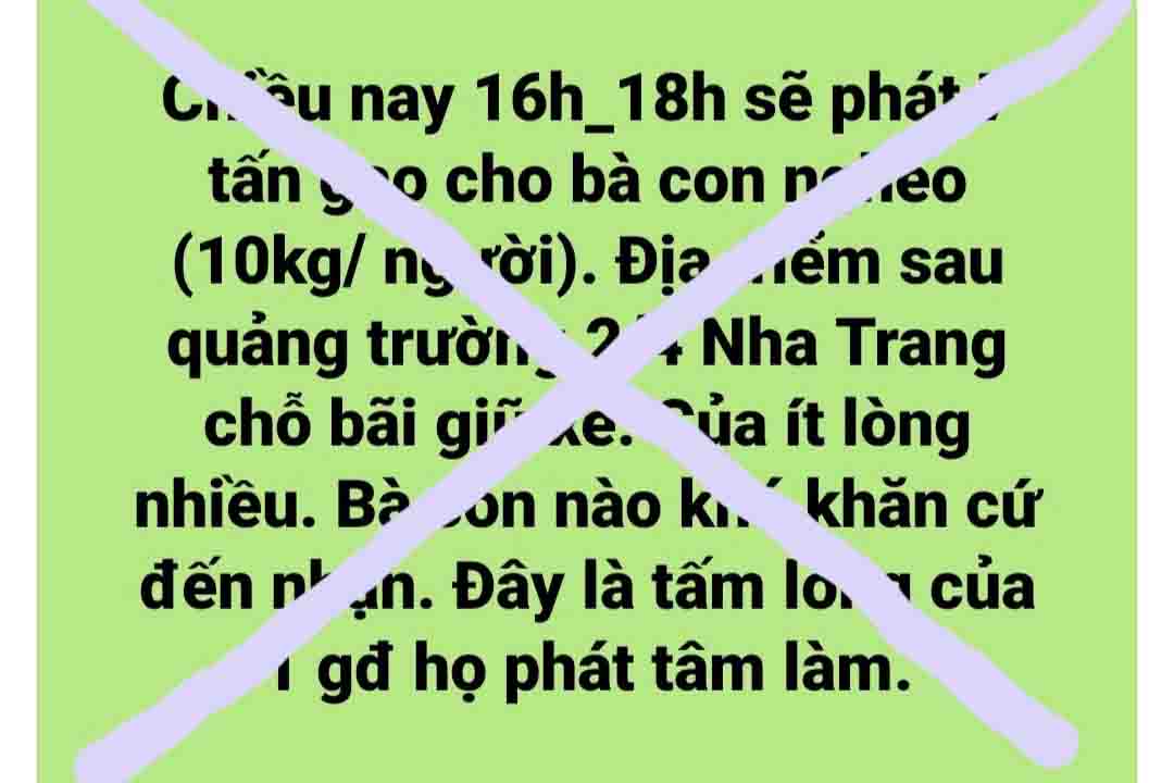 Nội dung thông tin sai sự thật được bà T. đăng trên trang facebook cá nhân. 