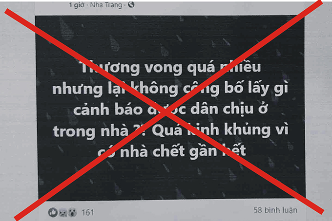 Nội dung được ông D.Q.H đăng tải trên trang facebook cá nhân