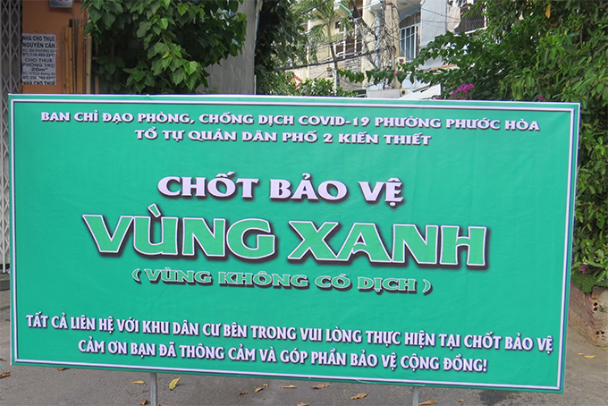 Một chốt bảo vệ  &quot;vùng xanh &quot; tại TP. Nha Trang