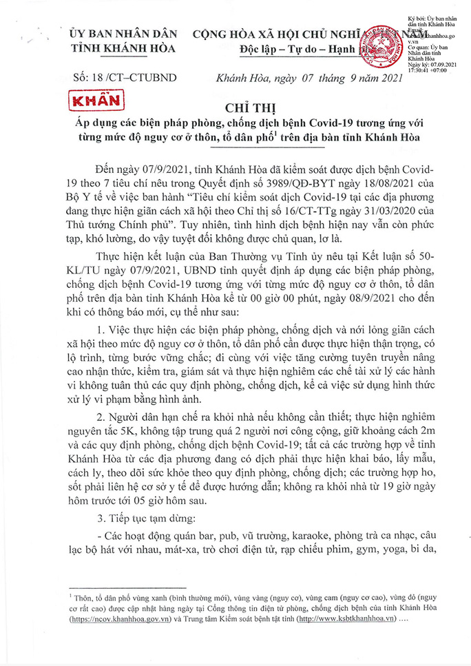 Khánh Hòa: Tiêm đủ 2 mũi vắc-xin sau 14 ngày sẽ được đi liên huyện - Ảnh 2.