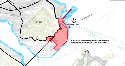 Sơ đồ địa điểm thực hiện quy hoạch.