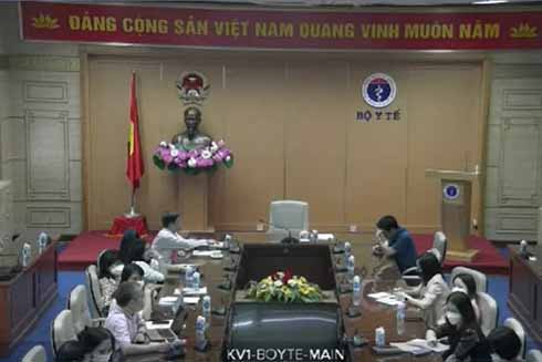 Hội nghị tập huấn trực tuyến.