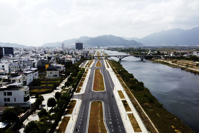 Đường Vành đai 2 (TP. Nha Trang), nhánh phía Nam đã được đầu tư đưa vào khai thác.