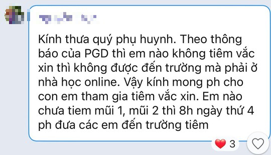 Nha Trang: Học sinh tiểu học không tiêm ngừa Covid-19 thì phải học trực tuyến - Ảnh 1.