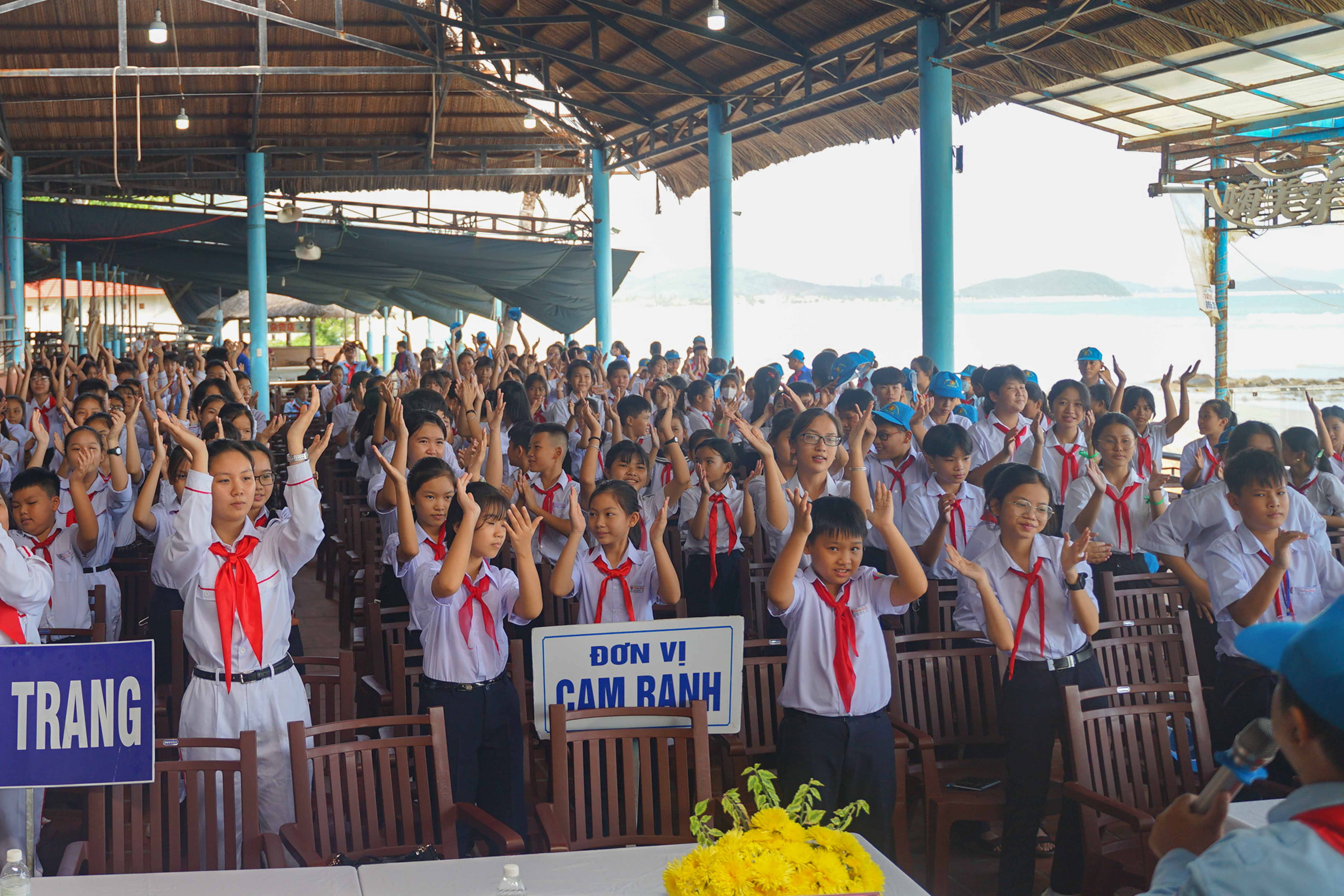 Các đội viên tham gia tập huấn