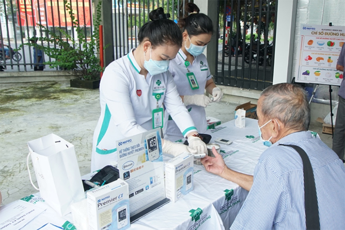 Các đại biểu tầm soát về bệnh đái tháo đường.