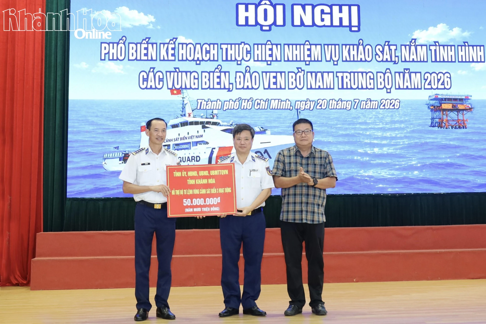 Bộ Tư lệnh Vùng Cảnh sát biển 3 tổ chức đoàn khảo sát, nắm tình hình các vùng biển, đảo ven bờ