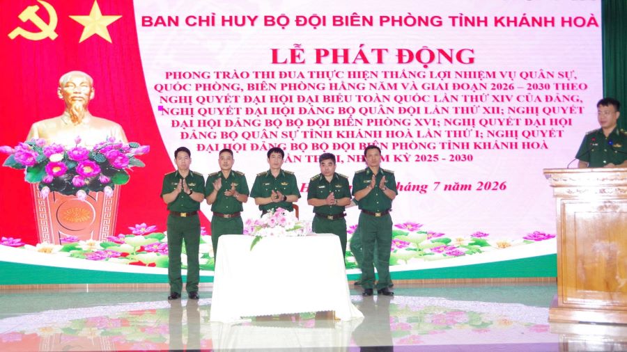 Bộ đội Biên phòng tỉnh Khánh Hòa phát động phong trào thi đua giai đoạn 2026 - 2030