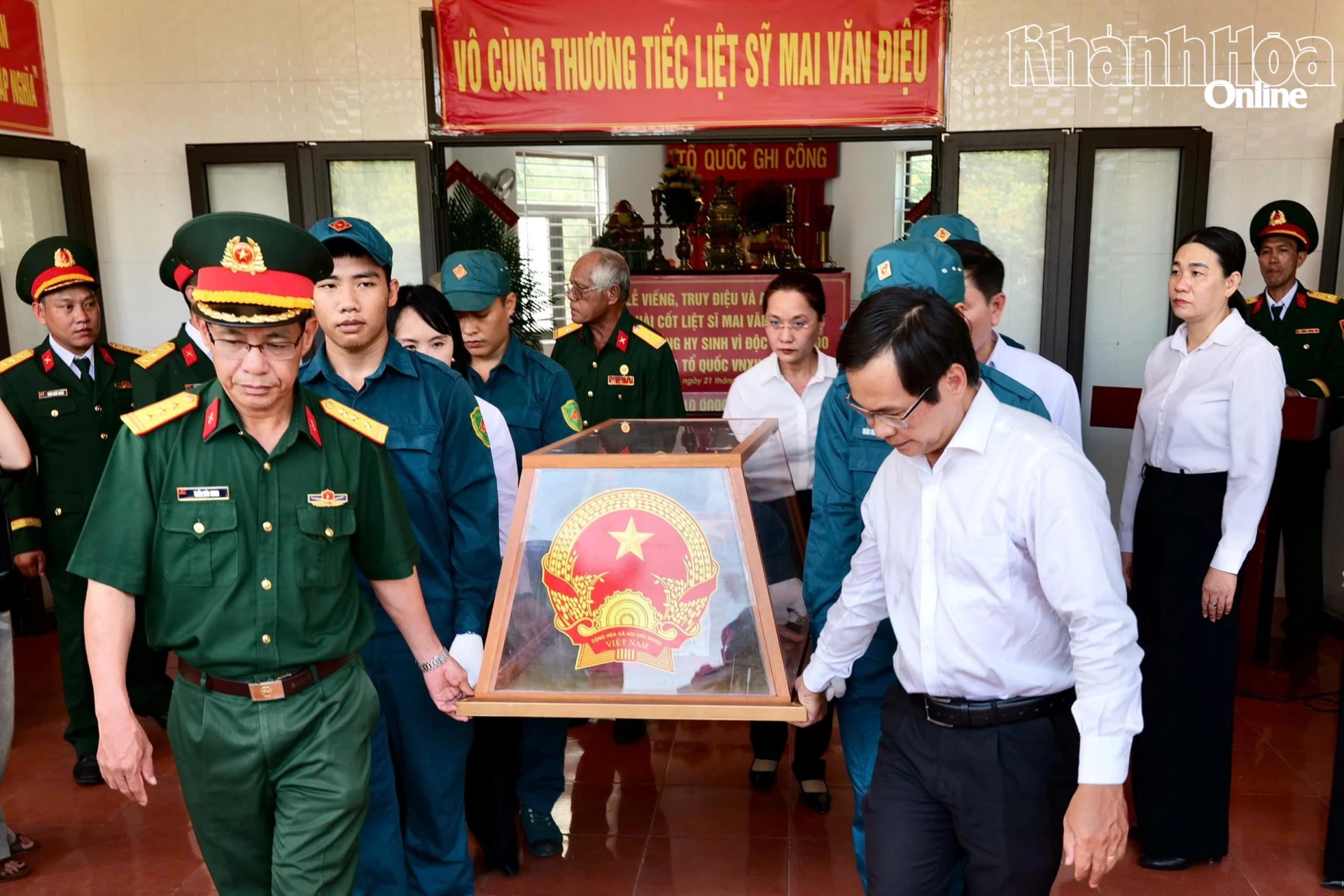 Quy tập, an táng hài cốt liệt sĩ Mai Văn Điệu