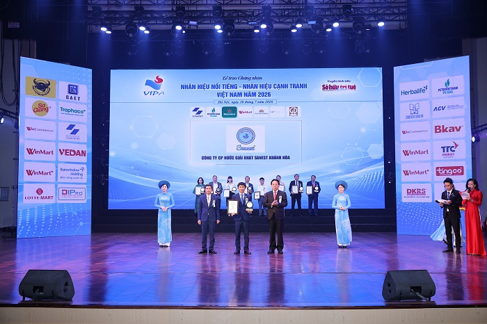 Sanest Khánh Hòa tự hào đạt Top 10 Nhãn hiệu nổi tiếng Việt Nam 2026