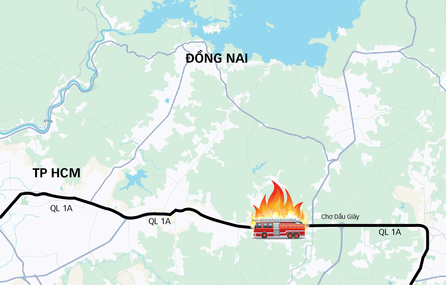 Vụ cháy xe khách làm 7 người chết ở Đồng Nai: Tài xế khai buồn ngủ trước khi tông hộ lan - Ảnh 3.