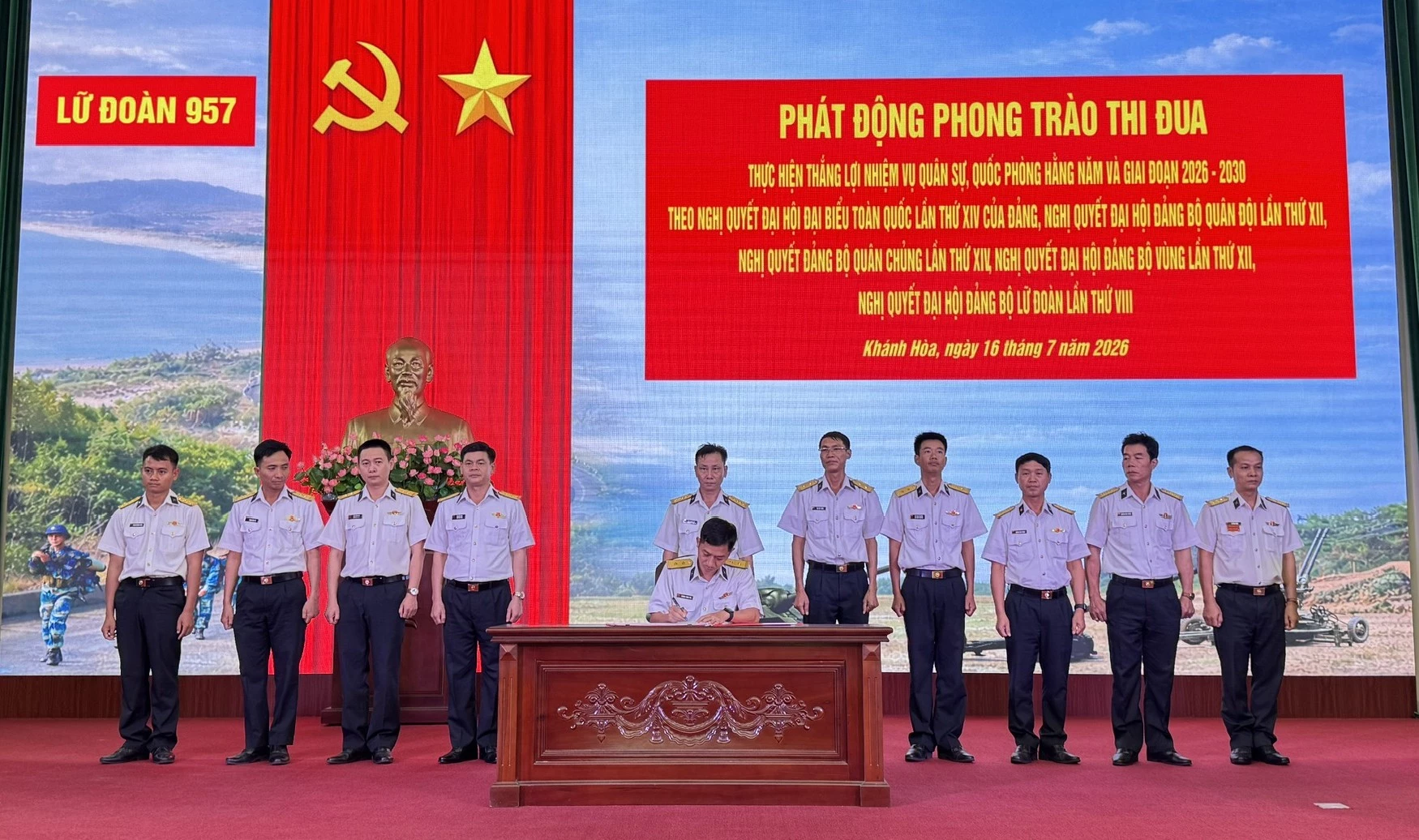 Lữ đoàn 957 phát động phong trào thi đua giai đoạn 2026 - 2030